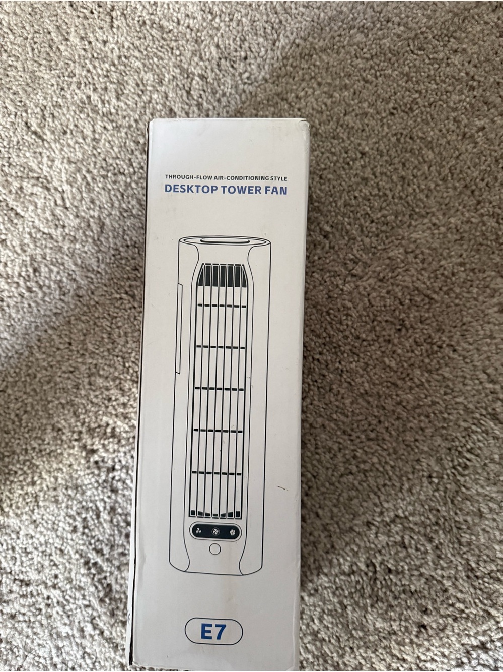 Desktop Tower Fan E7 - White